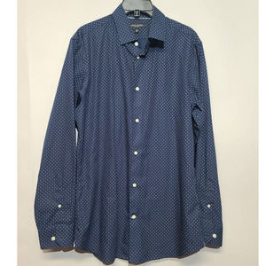 Banana Republic Non Iron Blue Button Long Sleeve Shirt Large
